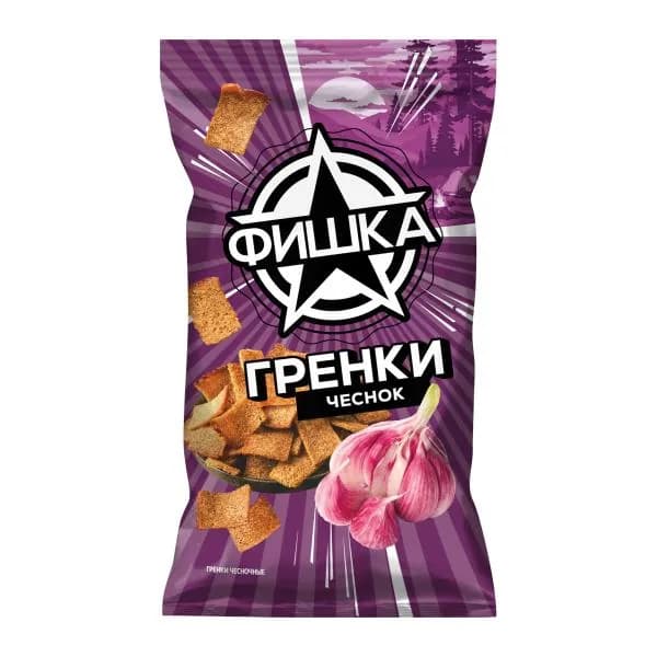 Гренки Фишка Чесночные 120г