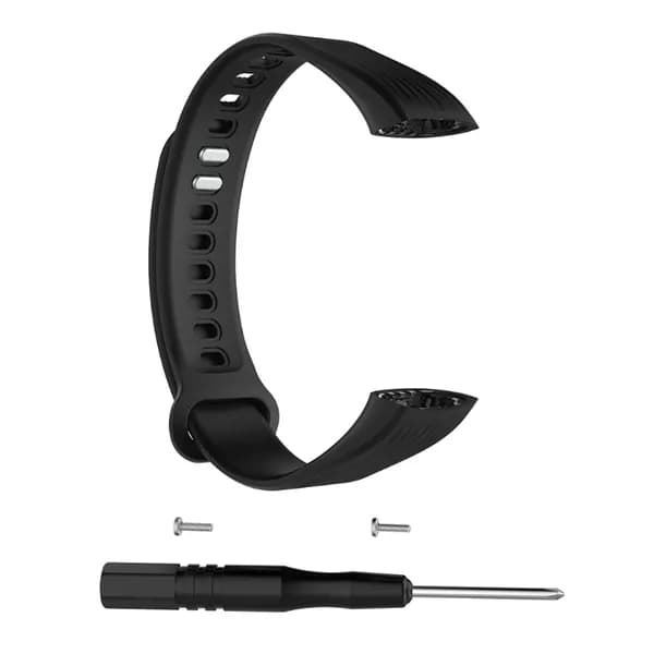 (1 шт.) Силиконовый ремешок для Huawei Honor Band 3 - черный