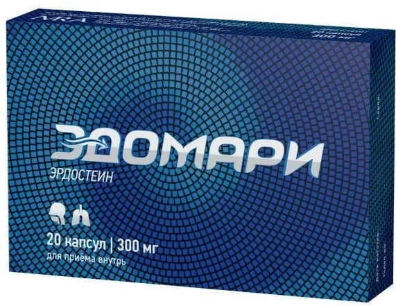 Эдомари, капсулы 300 мг, 20 шт.