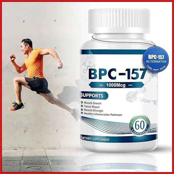Эксклюзивные инновационные капсулы с пептидом BPC157, 60 шт., безглютеновая формула для восстановления после тренировки и поддержки мышц