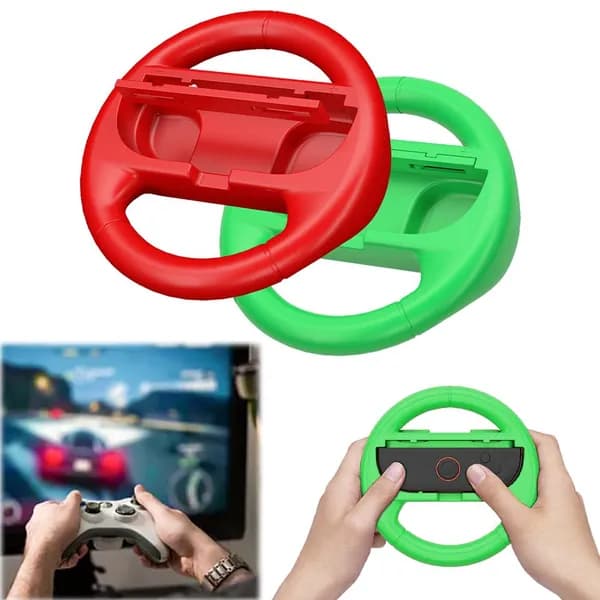 Руль для Nintendo Switch 2, комплект из двух ручек, красный и зелёный
