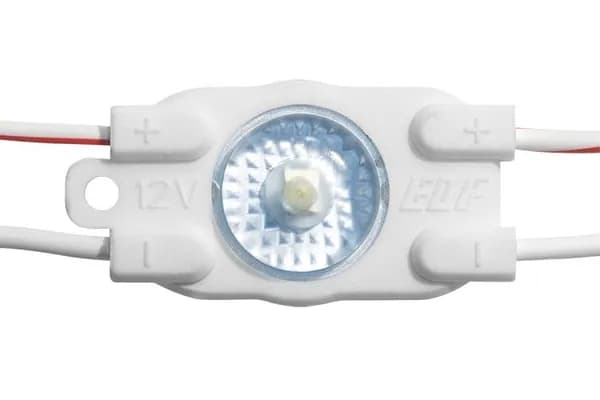 Модуль светодиодный ELF VIVO-2019, 1SMD диод 2835, с линзой,12В, IP67, холодный бел. (2835 W) 5 лет