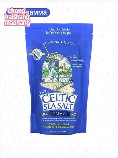 Celtic Sea Salt, Light Grey Celtic, Кельтская соль / смесь основных минералов, серый, 454 гр, средний помол