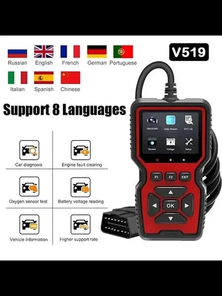Профессиональный Сканер V520 V318 OBD2 Для Диагностики Двига