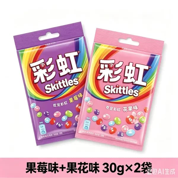 Сладости Skittles с необычным сочетанием цветов и фруктов в удобной упаковке