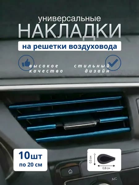 Накладки на дефлектор, воздуховод - Синие