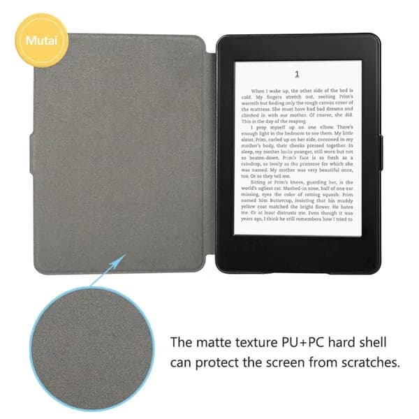 Чехол для электронной книги Kindle Paperwhite 4 (2018) с матовой текстурой и подставкой