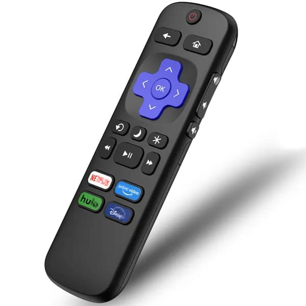 Запасной пульт дистанционного управления для TCL Roku TV/Onn Roku/JVC Roku/RCA Sanyo Sharp Philips Insignia Hisense Element Roku (без батареи)