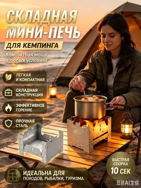 Таганок туристический складной походный