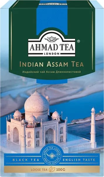 AHMAD TEA Чай черный Индийский Ассам крупнолистовой, 100 г.