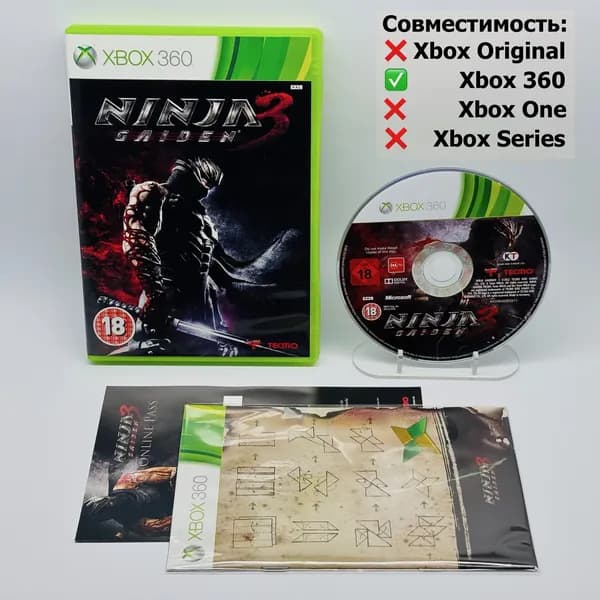 Игра Ninja Gaiden 3 Xbox 360 (Лицензия) (XBox 360, Английская версия)