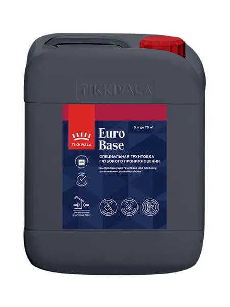 Грунтовка глубокого проникновения Tikkivala Euro Base (5л)