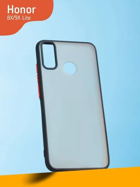Матовый Чехол на Honor 8X/Honor 9X Lite с защитой камеры