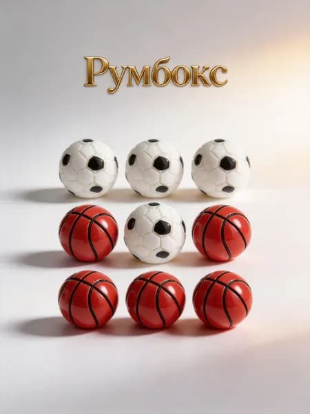 Набор из 10 футбольных и баскетбольных моделей из смолы для миниатюрной декорации