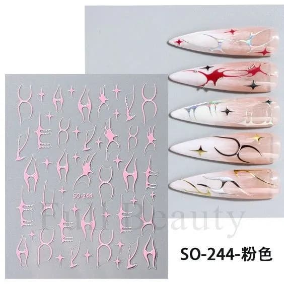 Минималистичные черно-белые цветочные наклейки для ногтей flower self nail art designs