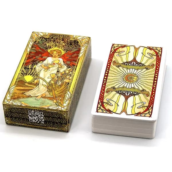 Таро-колода Golden Art Nouveau из мелованной бумаги, 78 карт