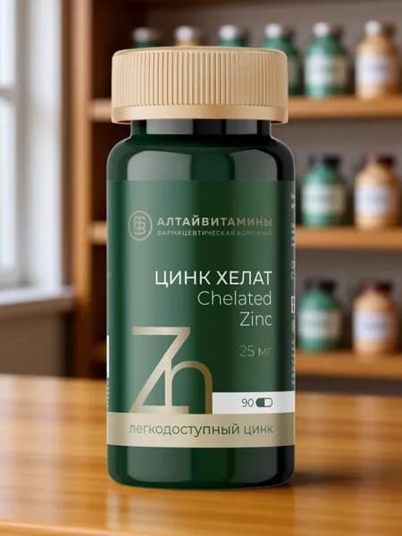 Цинк Хелат Алтайвитамины 90 капсул