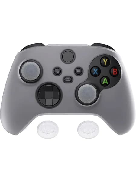 PlayVital силиконовый чехол Black Pure Series для контроллера Xbox Series X, противоскользящий мягкий защитный чехол, накладки на стики, для Xbox Core Wireless Controller