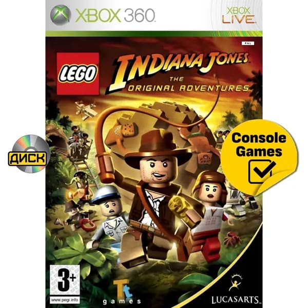 Игра Xbox 360 LEGO Indiana Jones (английская версия) (XBox 360, Английская версия)