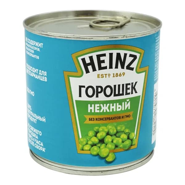 Горошек зеленый Heinz Нежный стерилизованный 400 г