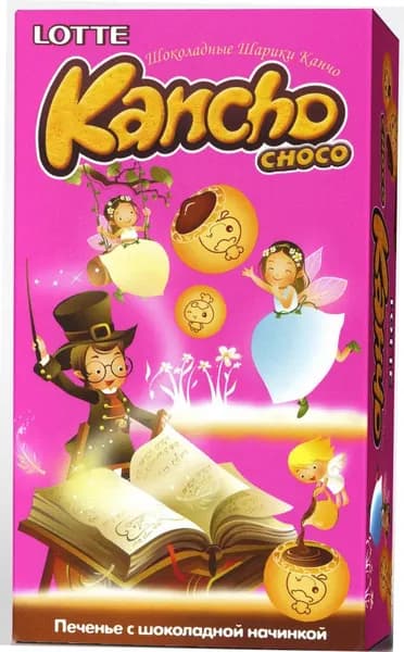 Печенье Kancho Choco с шоколадной начинкой, 42 гр