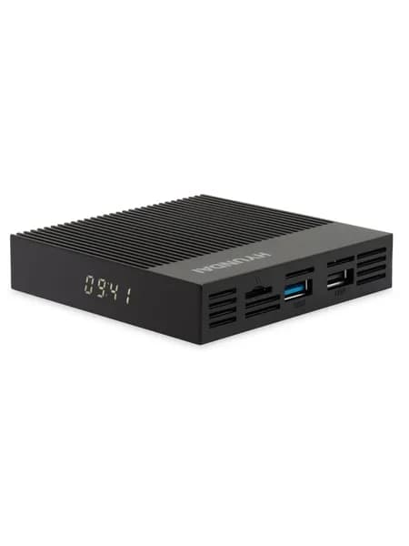 Медиаплеер Смарт ТВ приставка Hyundai H-DMP103 4/64Гб, 4K Wi-Fi LAN, HDMI 2.1 RCA SPDIF, USB, MicroSD, Android