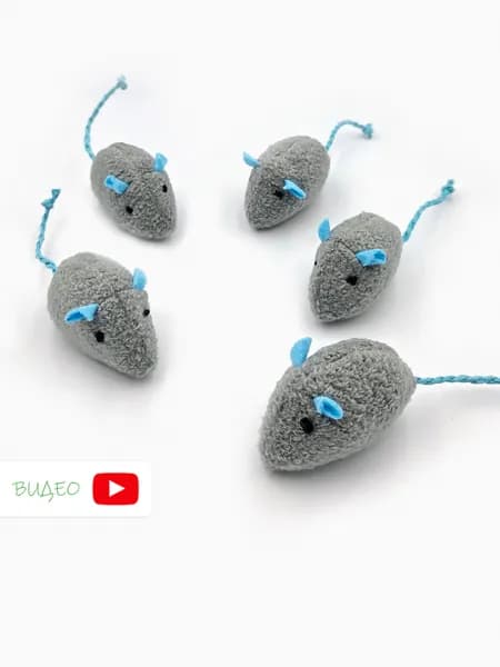 Игрушки для кошек с кошачьей мятой / 5 мышек для кошек