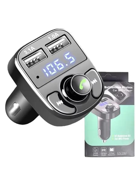 Автомобильный Bluetooth-приемник с зарядкой, FM-передатчик, слот для карты, MP3-проигрыватель с бесшумным качеством звука, модель X8