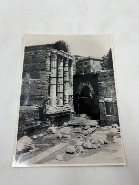 Фотография руины Форума Августа в Риме, Италия.1950е годы 22,5х16,5 см