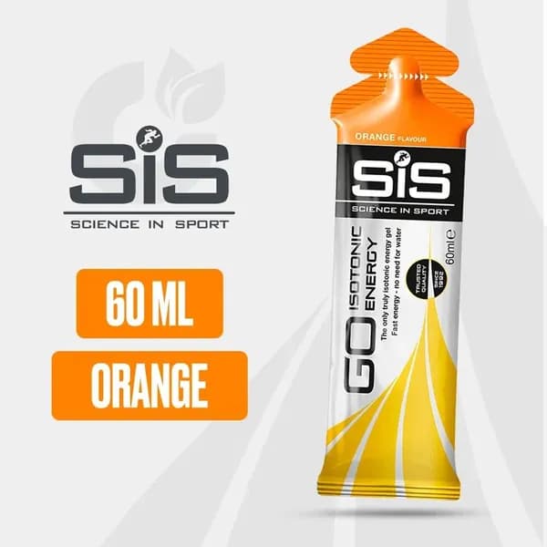 Энергетический гель углеводный SiS, 1 шт 60 мл (Апельсин), GO Isotonic Energy, Спортивный питьевой изотоник для бега, Для мужчин и женщин