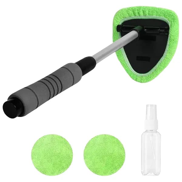 Очиститель лобового стекла с телескопической ручкой и поворотной головкой