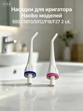 Насадки для ирригатора Haobo моделей 5002/5013/5012/F18/F27 2 шт.