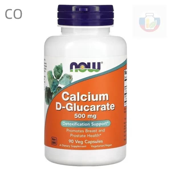 Кальций D-глюкарат NOW Foods Calcium D-Glucarate (кальций д глюкарат) 500 мг 90 растительных капсул