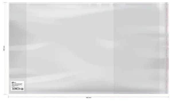 10 обложек ПП ArtSpace 286*490мм. 80мкм., для учебников младших классов, раб. тетрадей PP 286.80