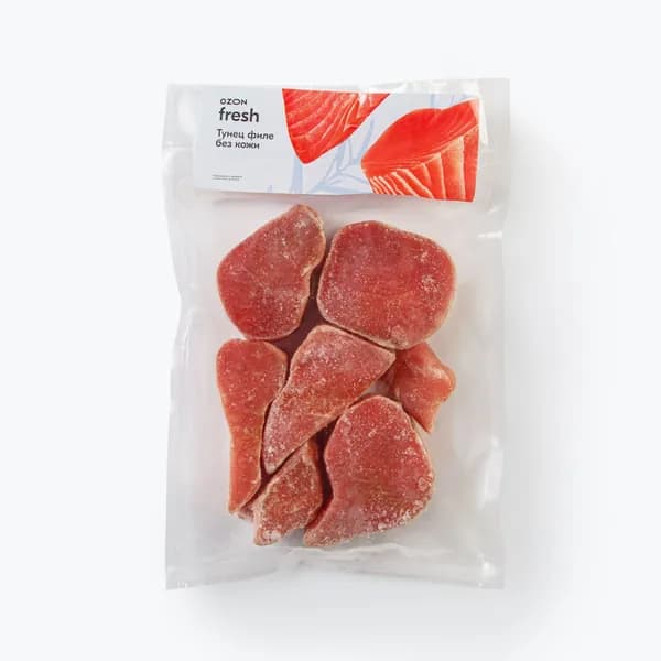 Тунец филе без кожи 500 г, Ozon fresh, замороженное