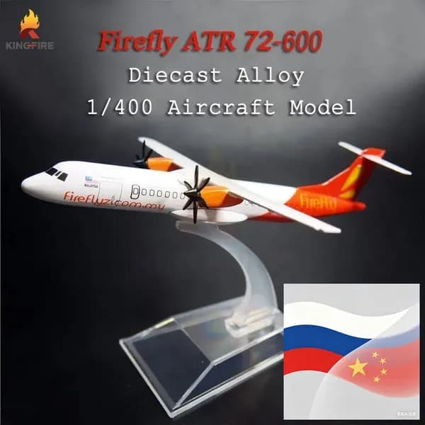 Металлическая модель самолета ATR72 из Малайзии
