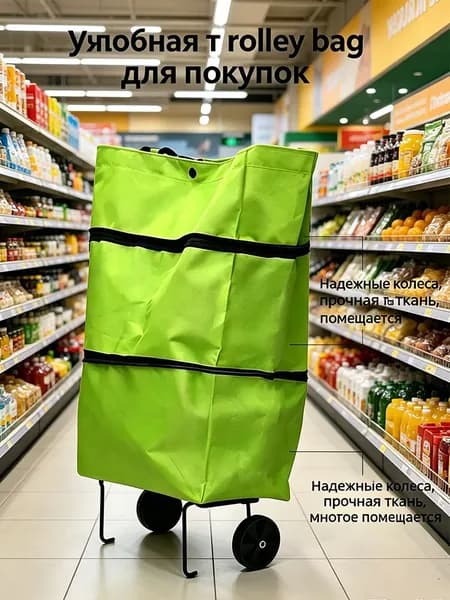 Складная тележка для покупок