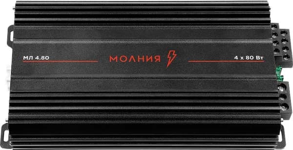 Усилитель звука 4-х канальный для акустики, для авто УРАЛ МОЛНИЯ МЛ 4.80