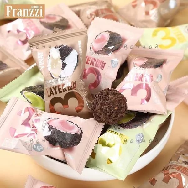 Печенье песочное Franzzi Lava с начинкой много вкусов для детейz