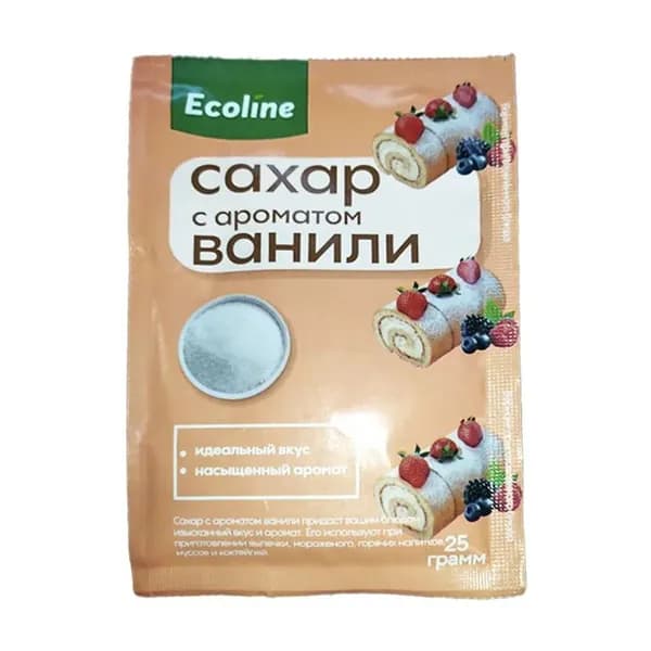 Эколайн Сахар с ароматом ванили, 25 г