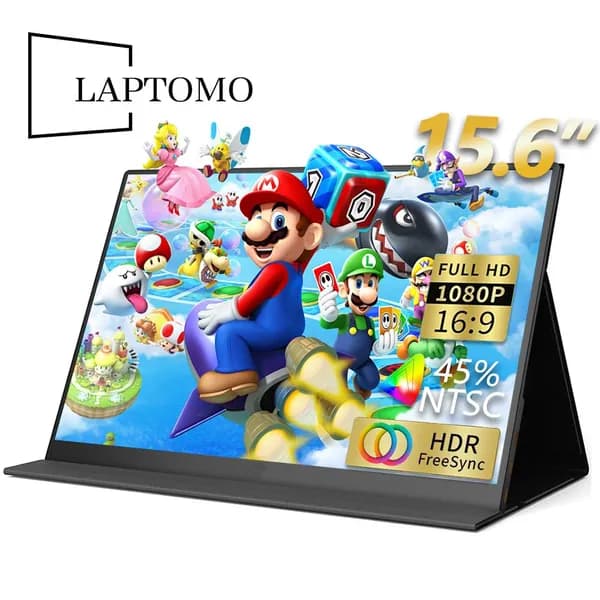 Laptomo 15.6" Монитор (156FCC-01), IPS, 1920x1080, 60 Гц, черный, серый