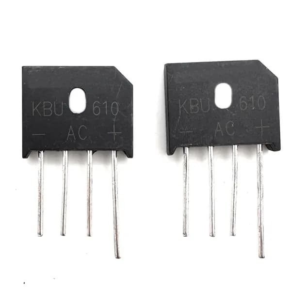 Диодный мост выпрямительный, KBU610 6A 1000V, комплект 2шт