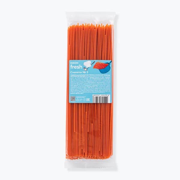 Макароны Ozon fresh Spaghetti Спагетти №3 из красной чечевицы без глютена, 300 г