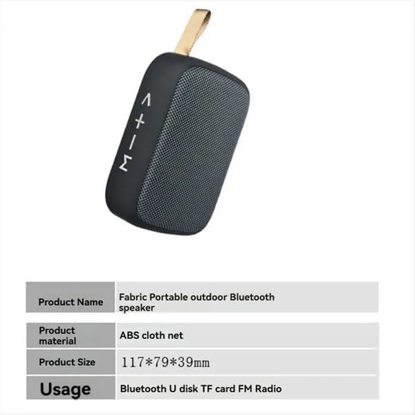 Портативные уличные Bluetooth мини-колонки, черно-синие, аксессуары для электроники (черно-синие)