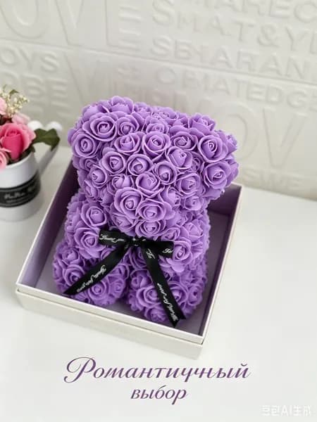 Мишка из роз