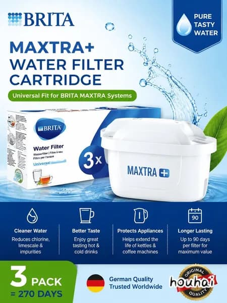 Фильтры BRITA MAXTRA 3 шт., для чистой и безопасной воды надолго