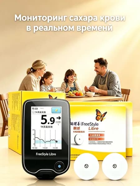 Сканер для считывания данных сенсора CGM, портативный ридер мониторинга глюкозы