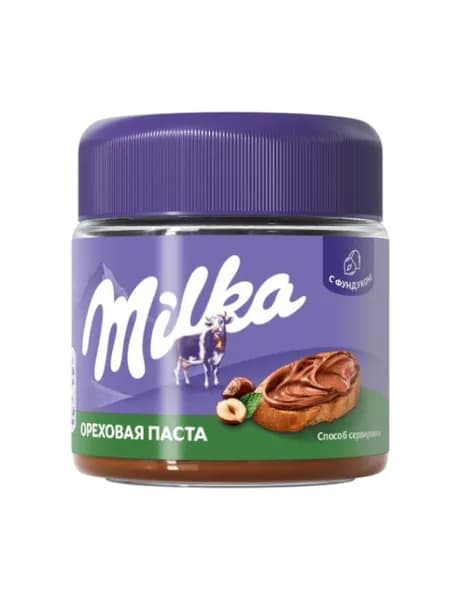 Ореховая паста Milka с какао 180г 1шт