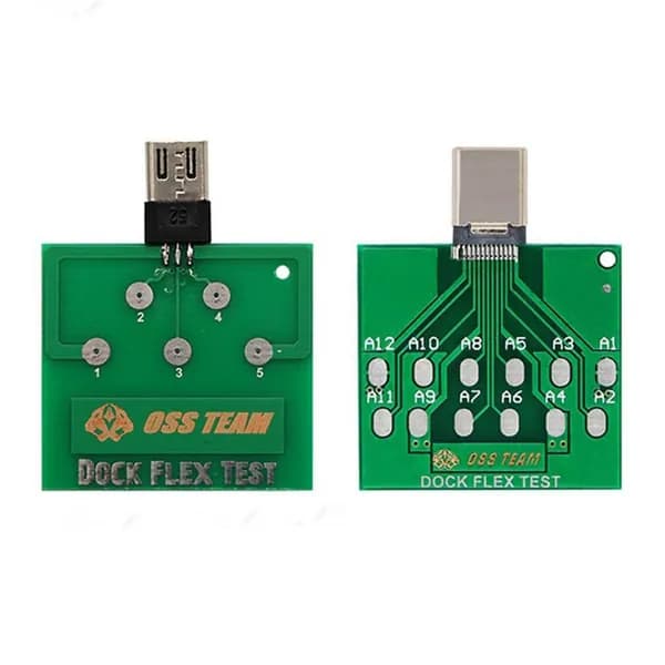 2 шт. Micro-USB PCB тестовая плата, зарядная док-станция, тестер гибкого кабеля для смартфонов Android Mini Type-C USB3.1