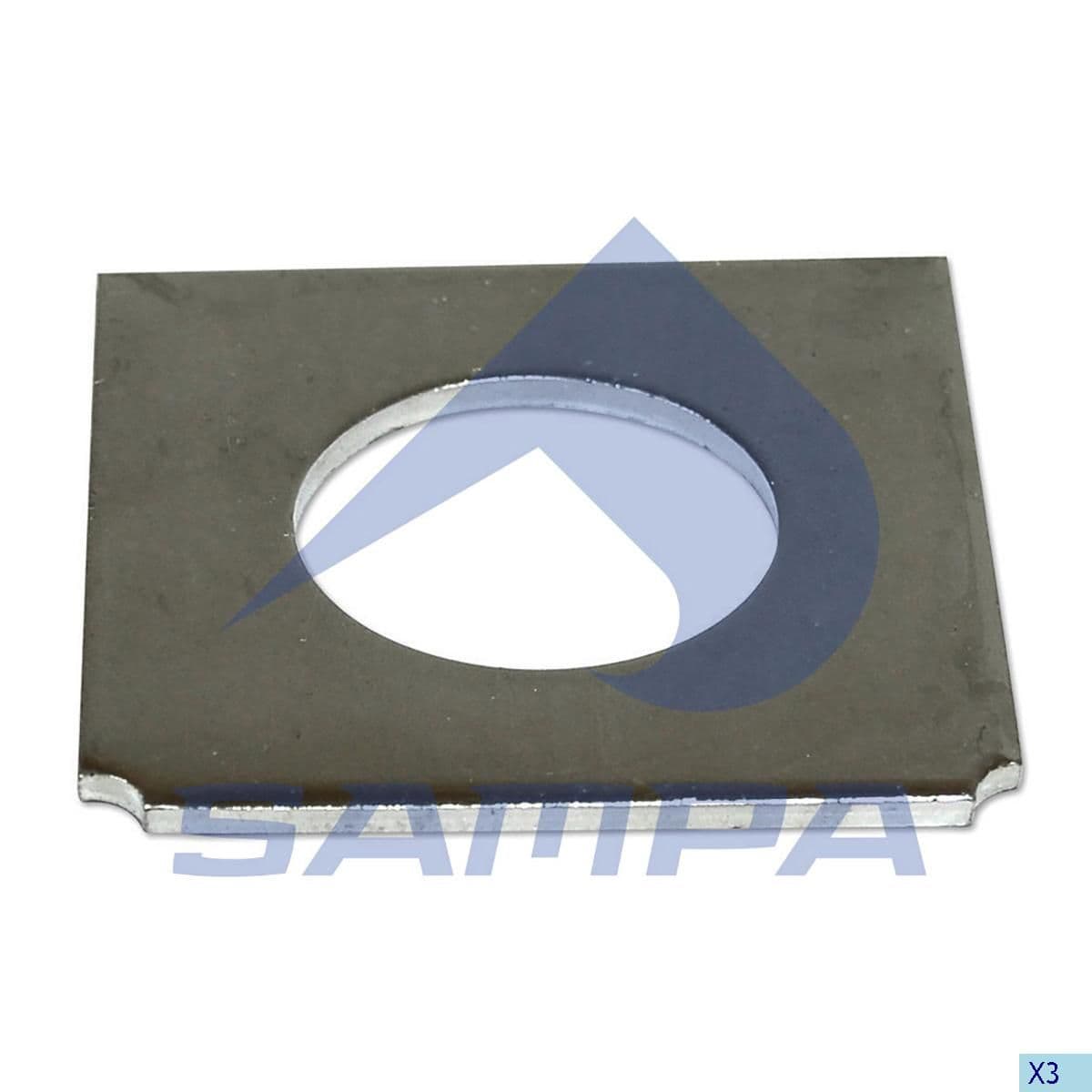 Пластина кронштейна подвески 56 / 105 x 4,5 Sampa 114.212